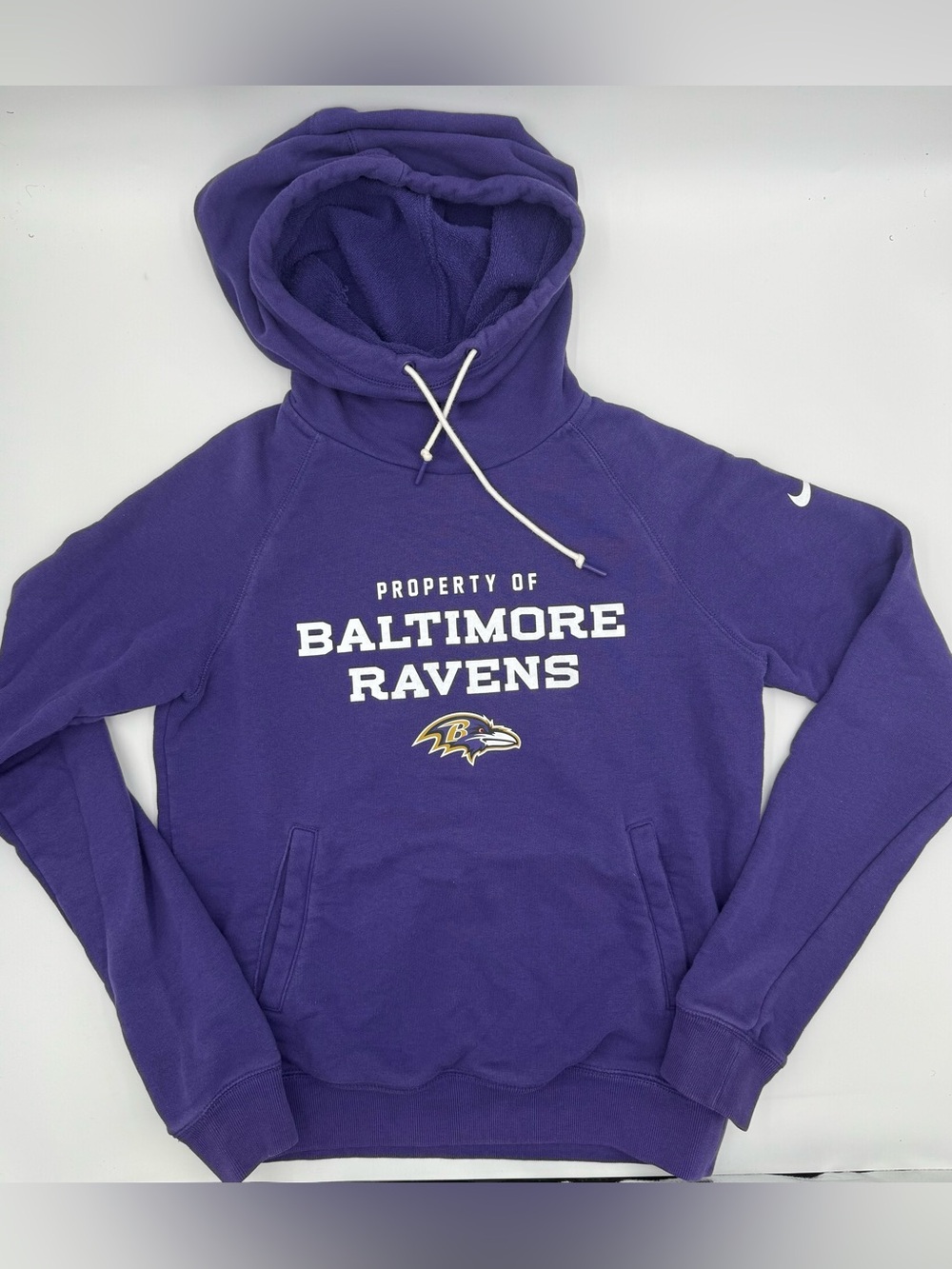 Nike Baltimore Ravens Purple Hooded Sweatshirt - Size Small